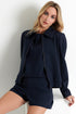 Shan Sofia Zip-up collar bomber jacket